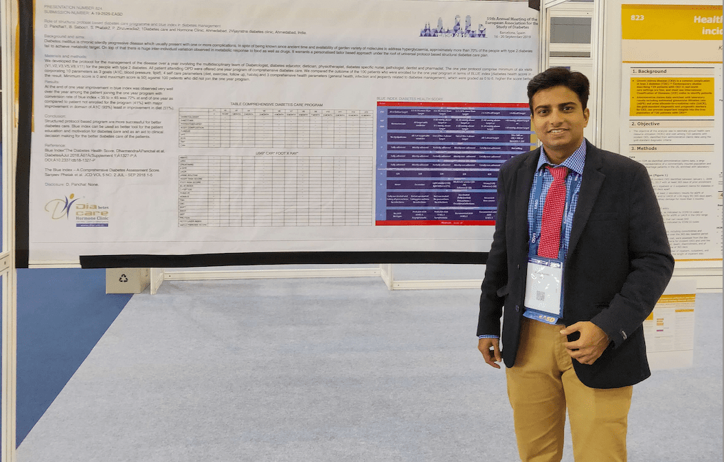 Dr. Malay Parekh | Shanaya Diabetes & Obesity Centre EASD 2019 Barcelona